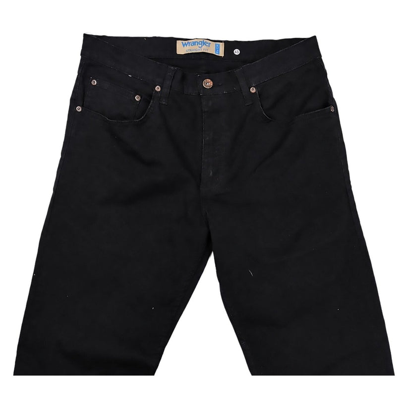 Wrangler Men's Black Jeans W30 L32 Straight Fit Stretch Denim 5 Pocket Trousers – product photo 3 | RewearableUK