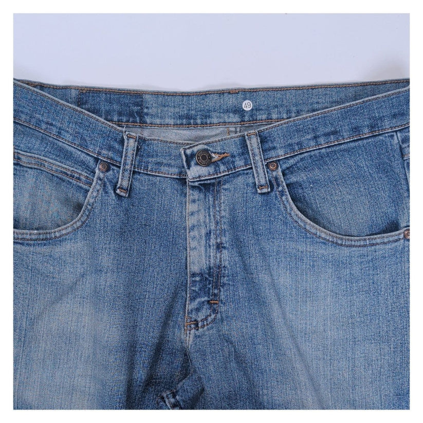 Wrangler Men's Jeans W32 L30 Light Blue Faded Straight Leg Stretch Denim – product photo 4 | RewearableUK