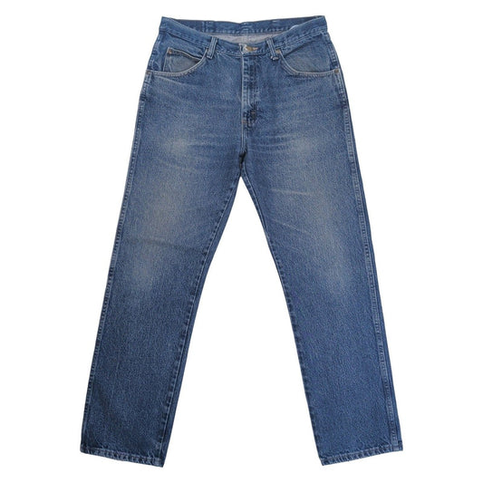 Wrangler Men's Jeans W34 L32 Blue Denim Regular Fit Straight Leg 966TMR – product photo 2 | RewearableUK