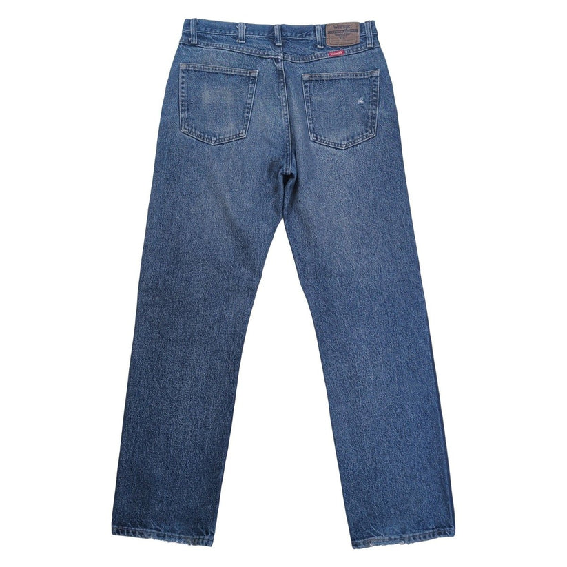 Wrangler Men's Jeans W34 L32 Blue Denim Regular Fit Straight Leg 966TMR – product photo 3 | RewearableUK
