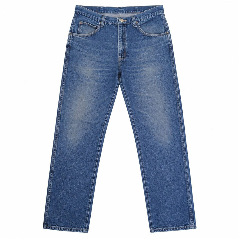 Wrangler Men's Jeans W34 L32 Blue Denim Regular Fit Straight Leg 966TMR – product photo 1 | RewearableUK