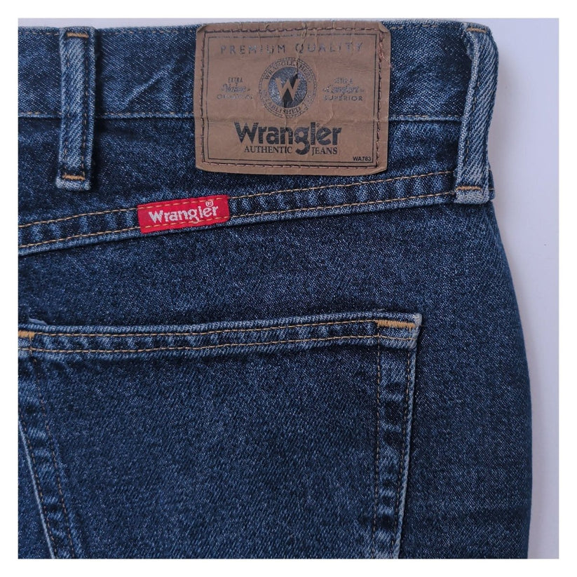 Wrangler Men's Regular Fit Jeans W50 L30 Blue Denim Straight Leg 96501MR – product photo 7 | RewearableUK