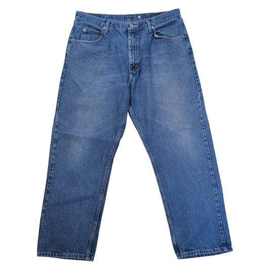 Wrangler Men's Relaxed Fit Jeans W38 L30 Blue Denim Straight Leg Trousers – Jeans product photo 8 | RewearableUK
