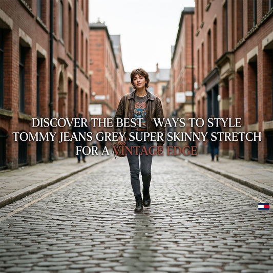 Discover the Best Ways to Style Tommy Jeans Grey Super Skinny Stretch for a Vintage Edge - RewearableUK
