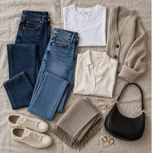 How to Style Straight-Leg Jeans with Pre-Loved Basics - RewearableUK