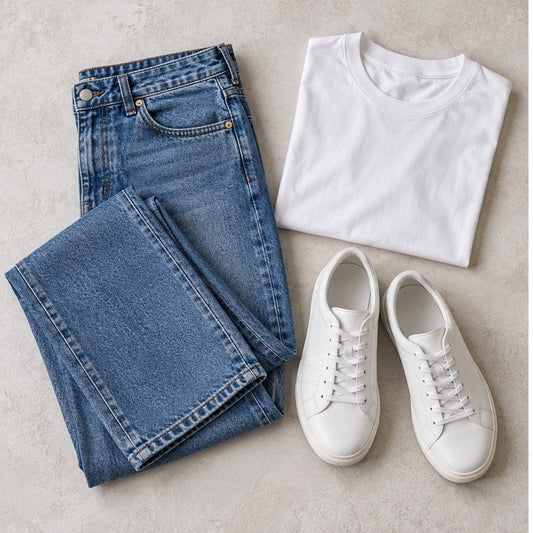 Pre-Loved Jeans to Wear with Trainers: UK Style Guide - RewearableUK