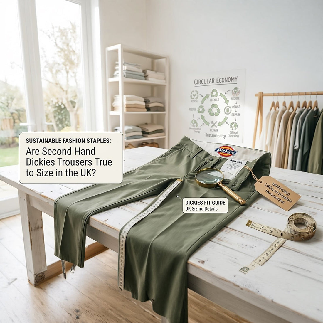 Sustainable Fashion Staples Are Second Hand Dickies Trousers True to Size in the UK - RewearableUK