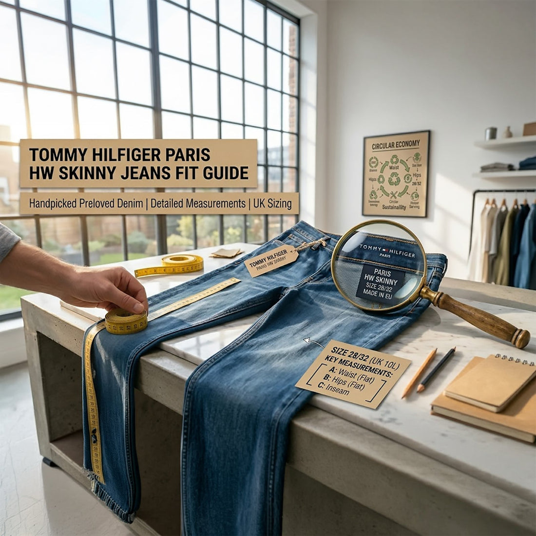 Tommy Hilfiger Paris HW Skinny Jeans Fit Guide - RewearableUK