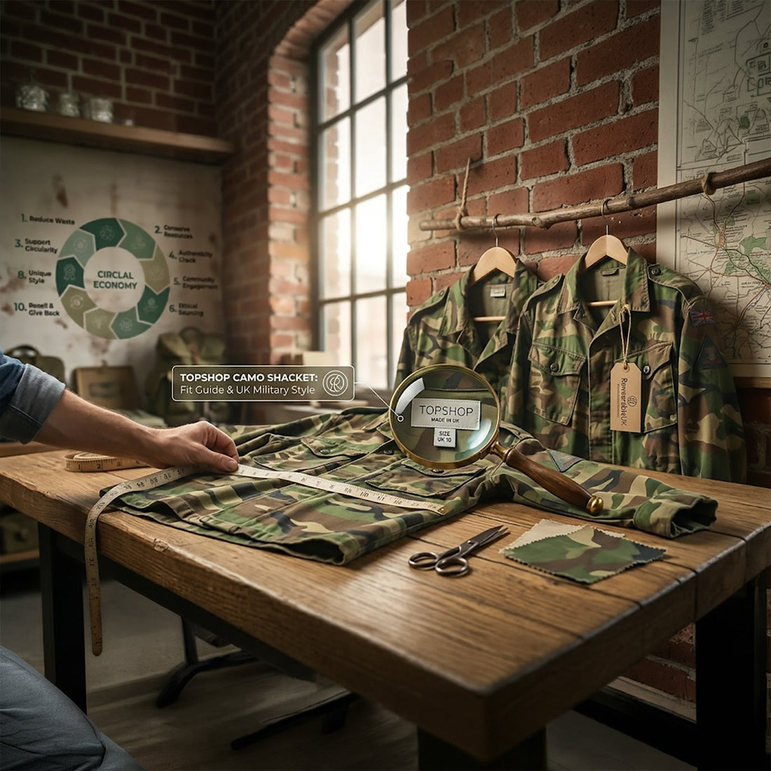 Topshop Camo Shacket Fit Guide: Military Jacket UK - RewearableUK