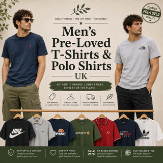 Men’s Pre-Loved T-Shirts & Polo Shirts UK