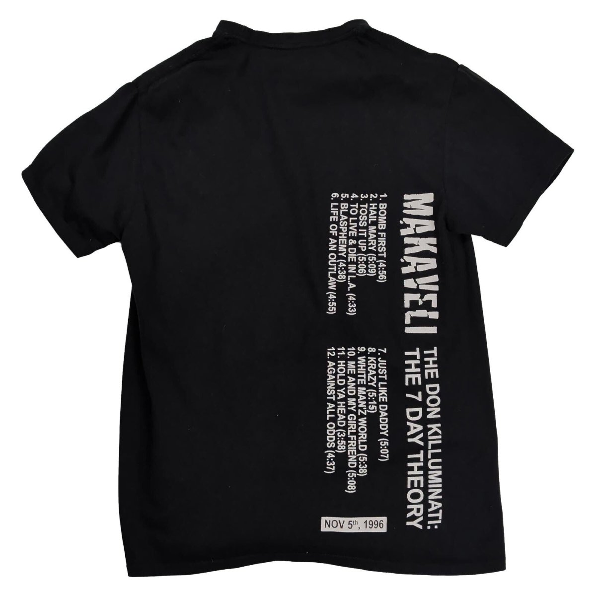 2Pac Makaveli Don Killuminati 7 Day Theory T-Shirt S Black Hip Hop Rap Tee – product photo 2 | RewearableUK