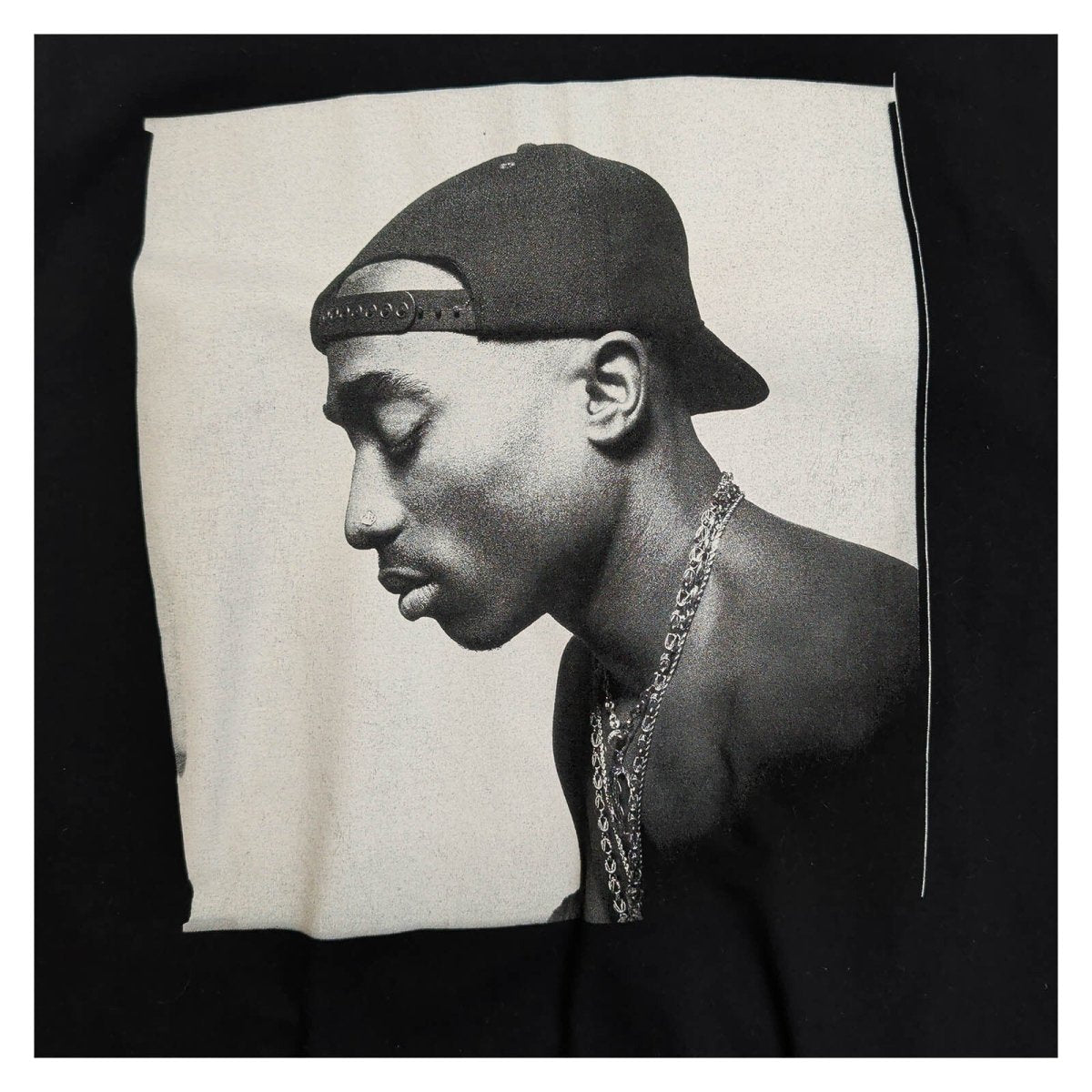 2Pac Tupac Shakur 2024 Portrait T-Shirt UK 18 Black Bravado Hip Hop Tee – product photo 2 | RewearableUK