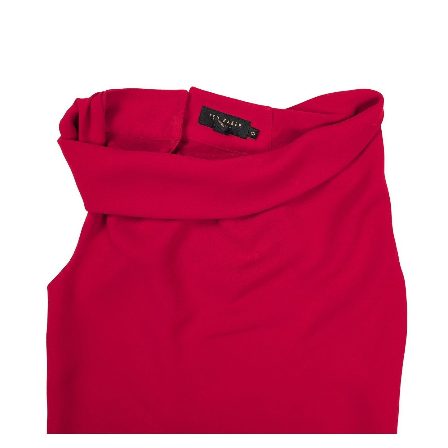 Ted Baker Satin Cowl Neck Top Size 0 UK 6 Fuchsia