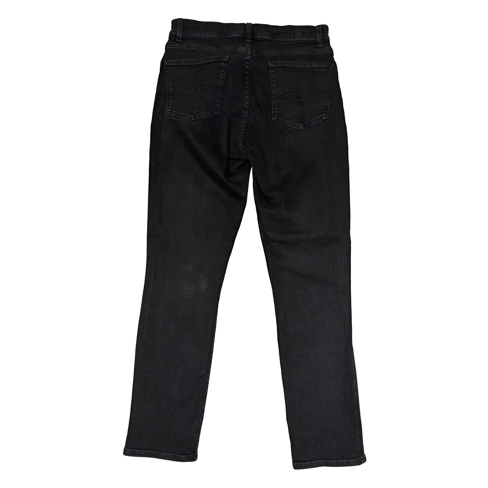 7 For All Mankind Relaxed Skinny Womens Jeans Black Slim Illusion Size 28 by 7 For All Mankind – | RewearableUK