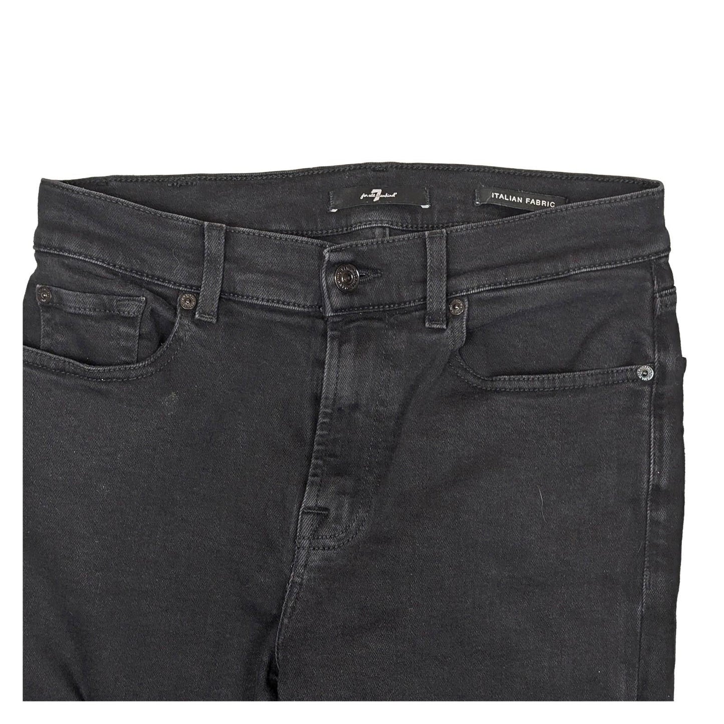 7 For All Mankind Relaxed Skinny Womens Jeans Black Slim Illusion Size 28 by 7 For All Mankind – | RewearableUK