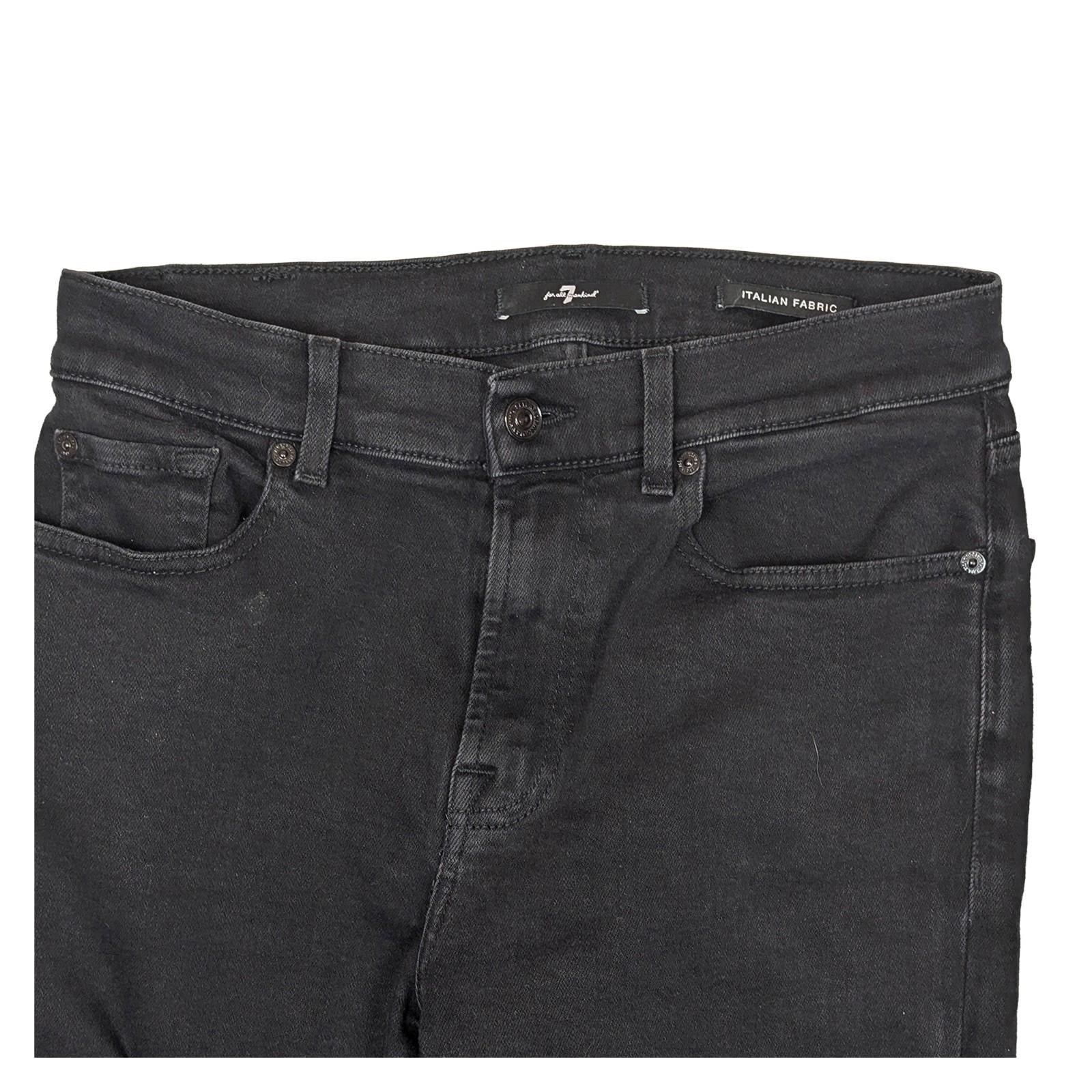 7 For All Mankind Relaxed Skinny Womens Jeans Black Slim Illusion Size 28 by 7 For All Mankind – | RewearableUK