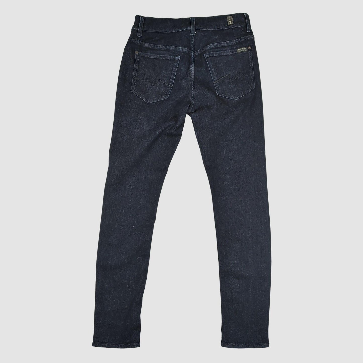 7 For All Mankind Ronnie Jeans Black Skinny Denim W30 Womens Slim Fit by 7 For All Mankind – JEANS | RewearableUK