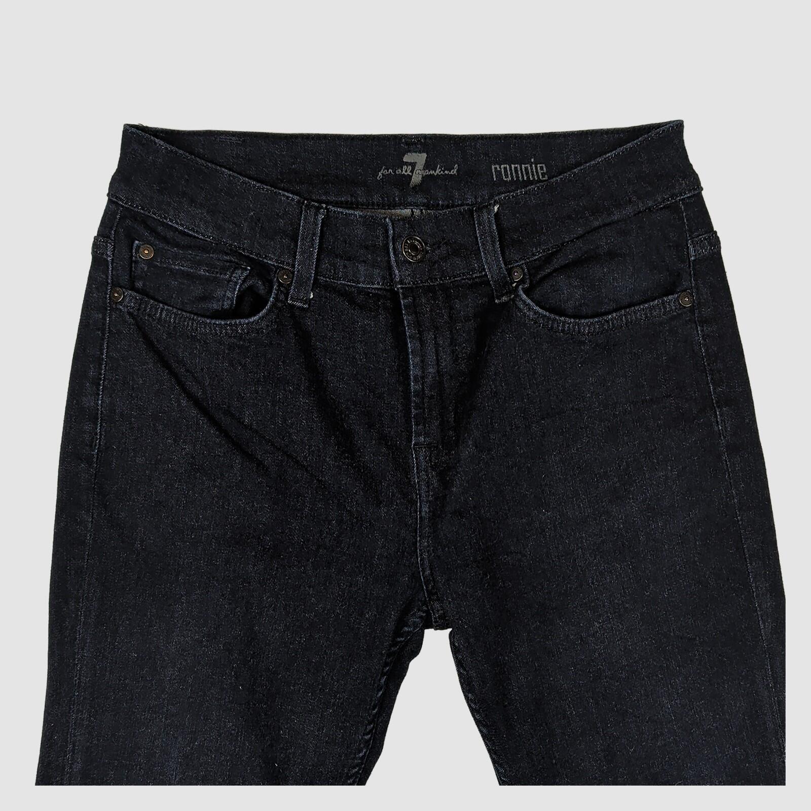 7 For All Mankind Ronnie Jeans Black Skinny Denim W30 Womens Slim Fit by 7 For All Mankind – JEANS | RewearableUK