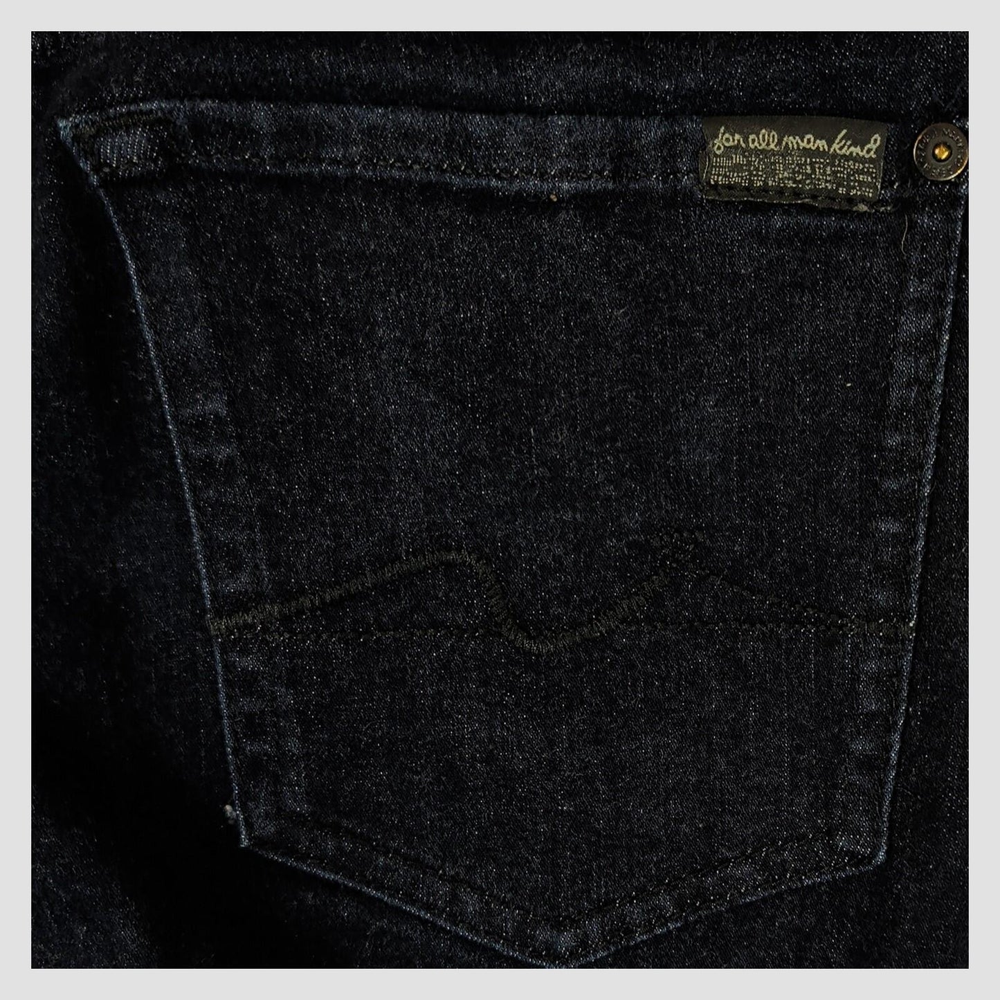 7 For All Mankind Ronnie Jeans Black Skinny Denim W30 Womens Slim Fit by 7 For All Mankind – JEANS | RewearableUK