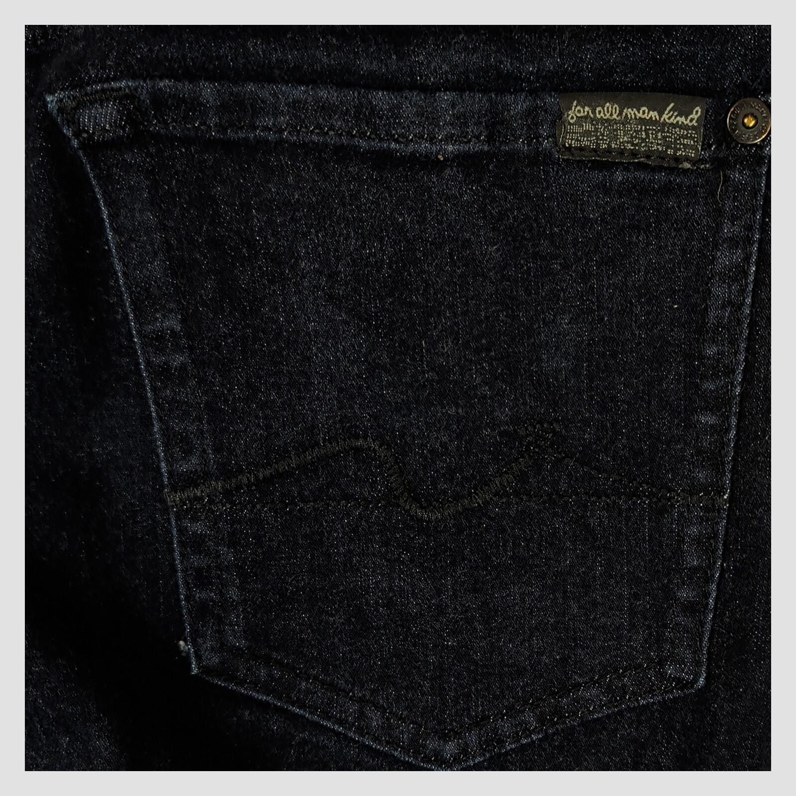 7 For All Mankind Ronnie Jeans Black Skinny Denim W30 Womens Slim Fit by 7 For All Mankind – JEANS | RewearableUK