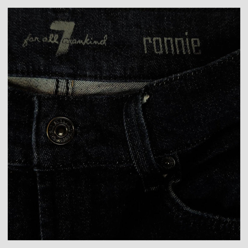 7 For All Mankind Ronnie Jeans Black Skinny Denim W30 Womens Slim Fit by 7 For All Mankind – JEANS | RewearableUK