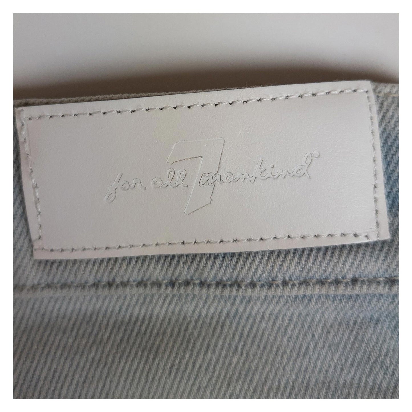 7 For All Mankind Roxanne Ankle Jeans W27 Luxe Vintage Sunland Light Blue Skinny by 7 For All Mankind – | RewearableUK