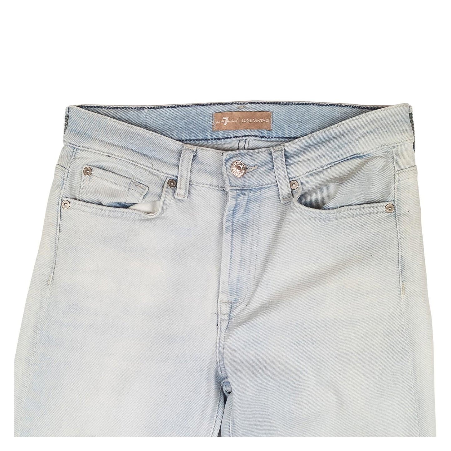 7 For All Mankind Roxanne Ankle Jeans W27 Luxe Vintage Sunland Light Blue Skinny by 7 For All Mankind – | RewearableUK
