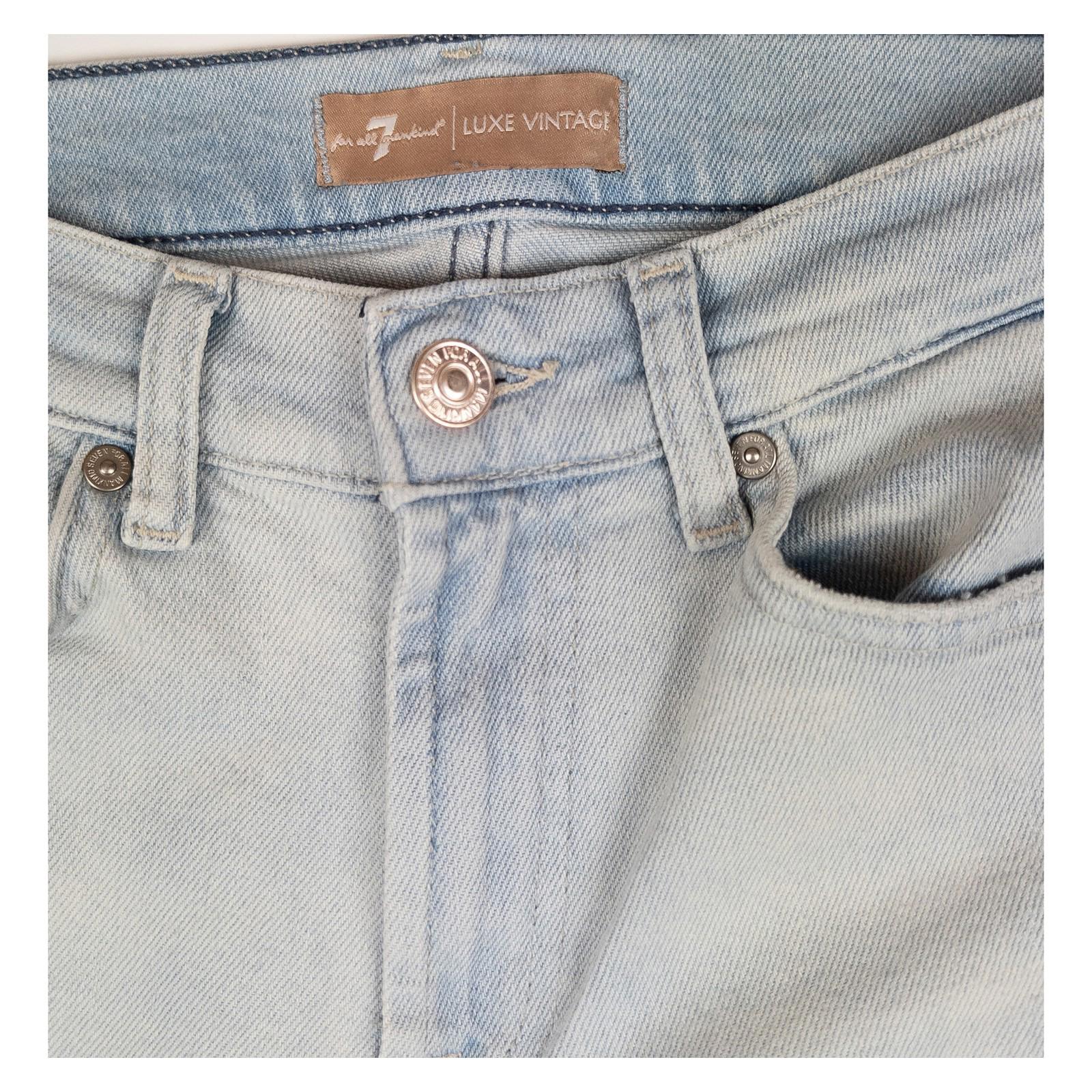 7 For All Mankind Roxanne Ankle Jeans W27 Luxe Vintage Sunland Light Blue Skinny by 7 For All Mankind – | RewearableUK