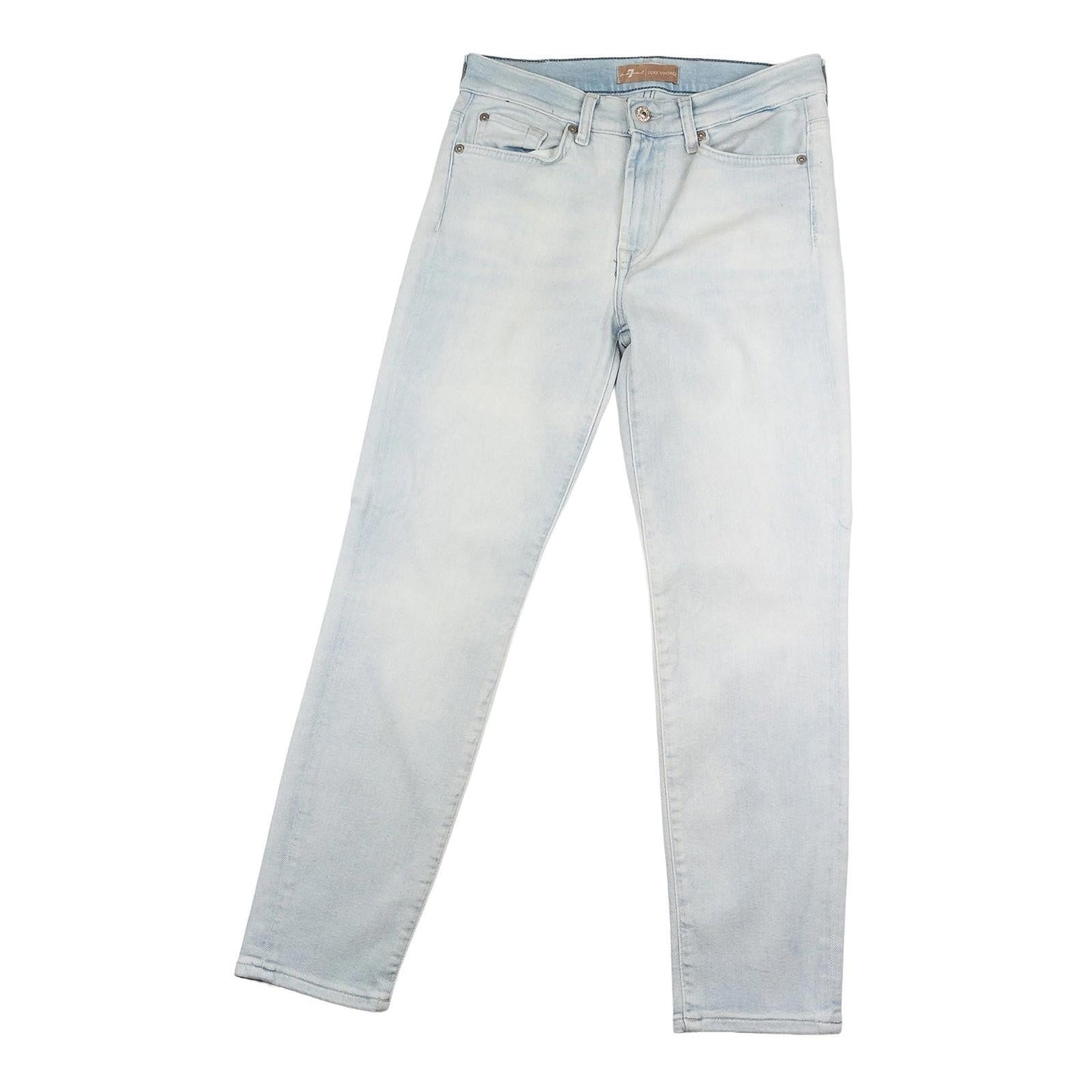 7 For All Mankind Roxanne Ankle Jeans W27 Luxe Vintage Sunland Light Blue Skinny by 7 For All Mankind – | RewearableUK