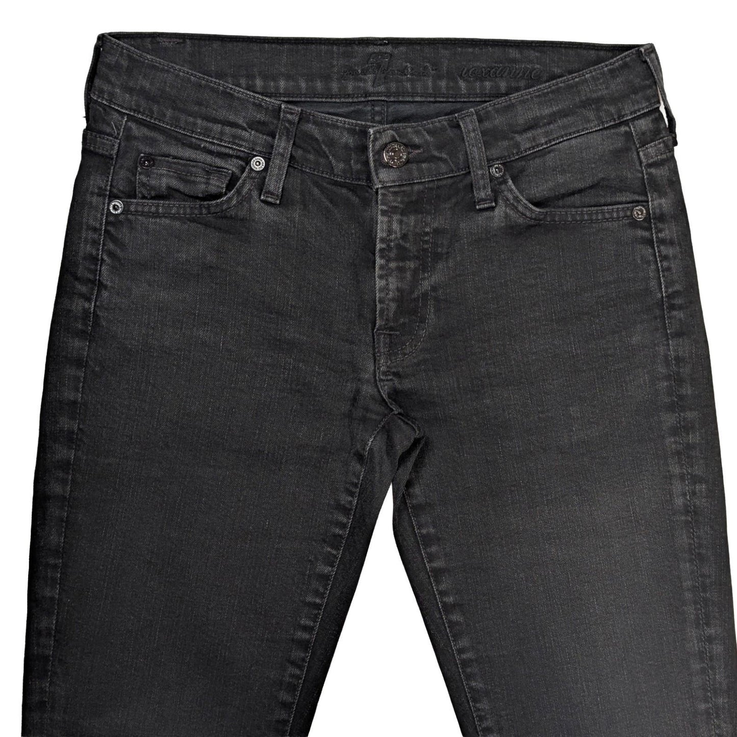 7 for all mankind roxanne womens jeans size 27 black skinny stretch by 7 For All Mankind – JEANS | RewearableUK
