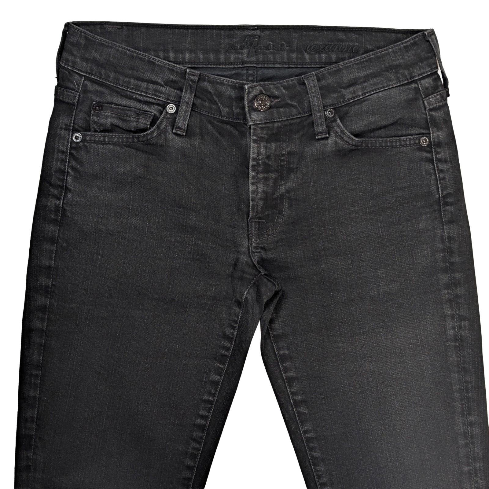 7 for all mankind roxanne womens jeans size 27 black skinny stretch by 7 For All Mankind – JEANS | RewearableUK