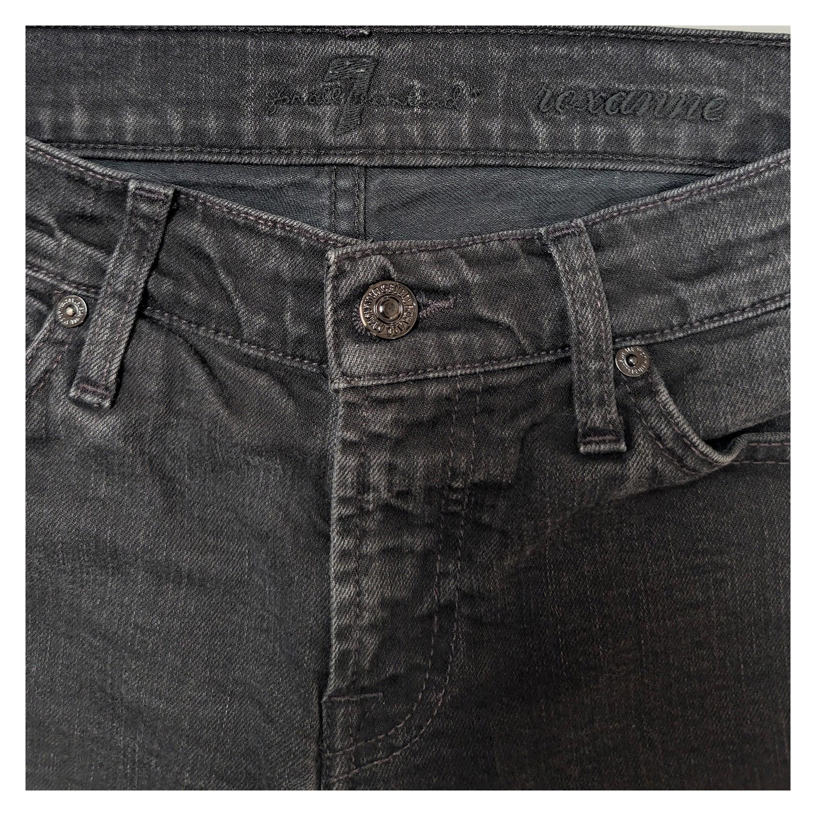 7 for all mankind roxanne womens jeans size 27 black skinny stretch by 7 For All Mankind – JEANS | RewearableUK