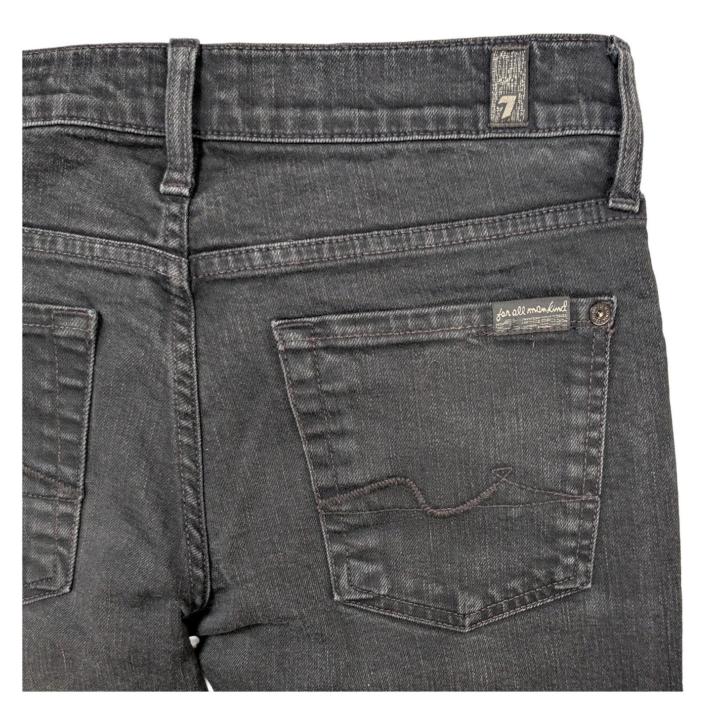 7 for all mankind roxanne womens jeans size 27 black skinny stretch by 7 For All Mankind – JEANS | RewearableUK