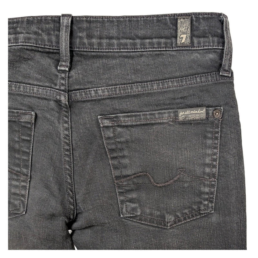 7 for all mankind roxanne womens jeans size 27 black skinny stretch by 7 For All Mankind – JEANS | RewearableUK