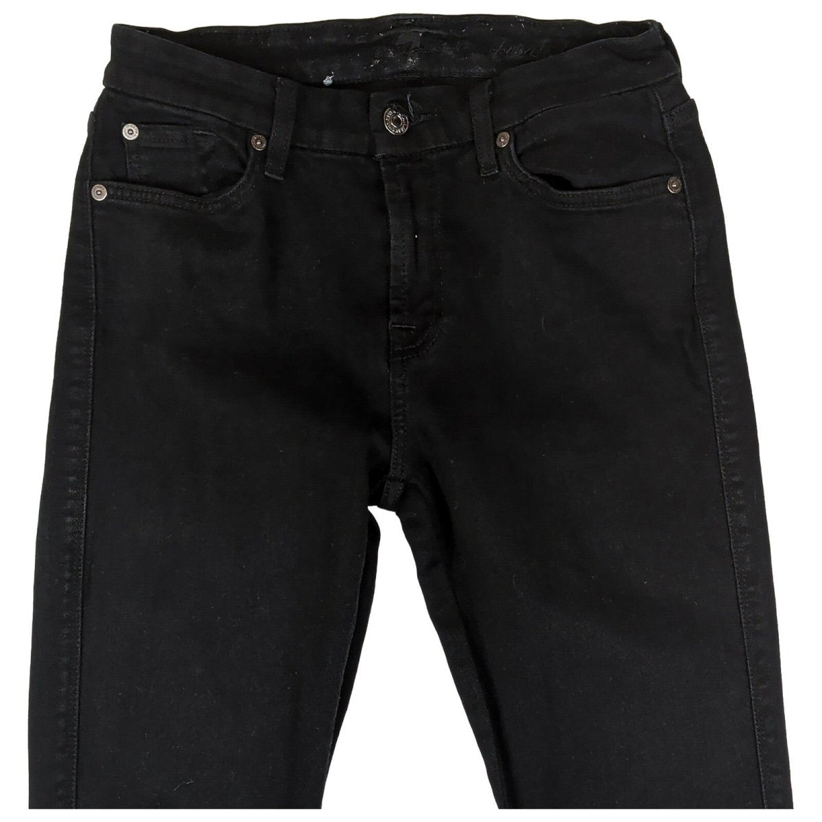 7 For All Mankind Womens Black Stretch Jeans W31 L30 Slim Skinny by 7 For All Mankind – | RewearableUK