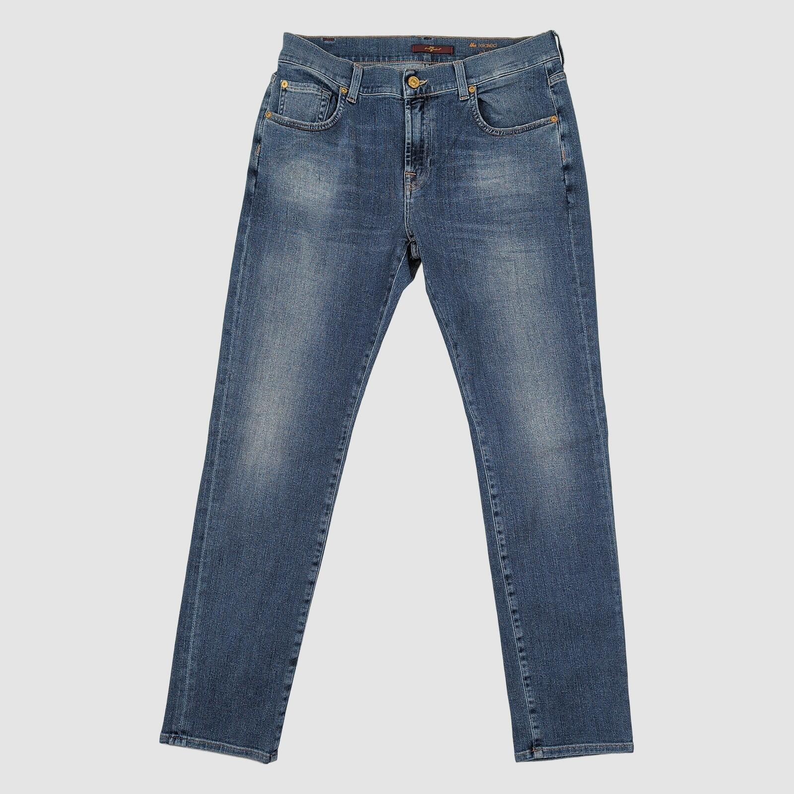 7 for all mankind womens blue relaxed skinny jeans size 29 w29 casual denim by 7 For All Mankind – JEANS | RewearableUK
