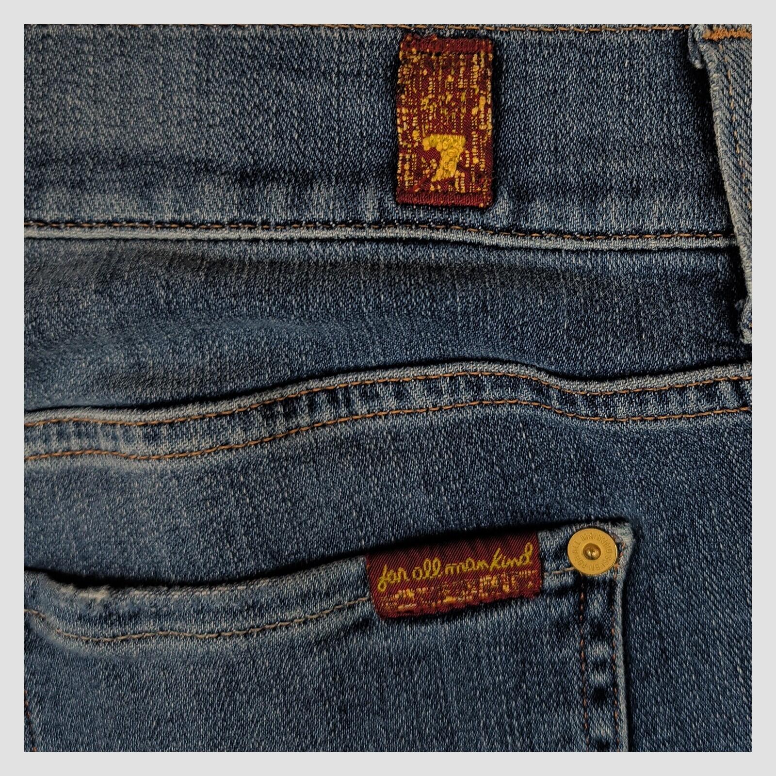 7 for all mankind womens blue relaxed skinny jeans size 29 w29 casual denim by 7 For All Mankind – JEANS | RewearableUK
