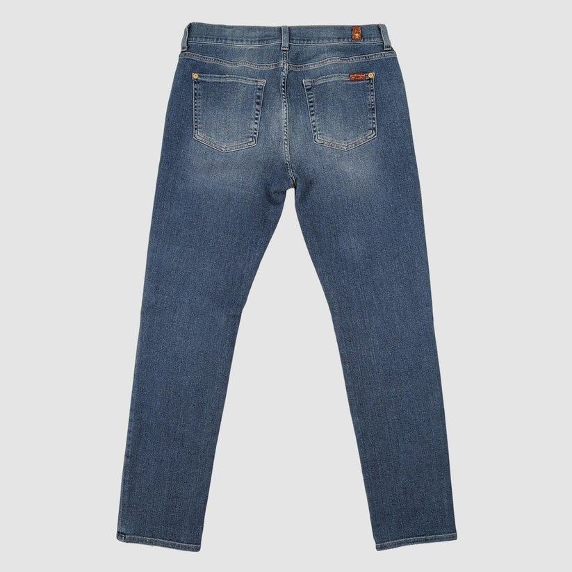 7 for all mankind womens blue relaxed skinny jeans size 29 w29 casual denim by 7 For All Mankind – JEANS | RewearableUK
