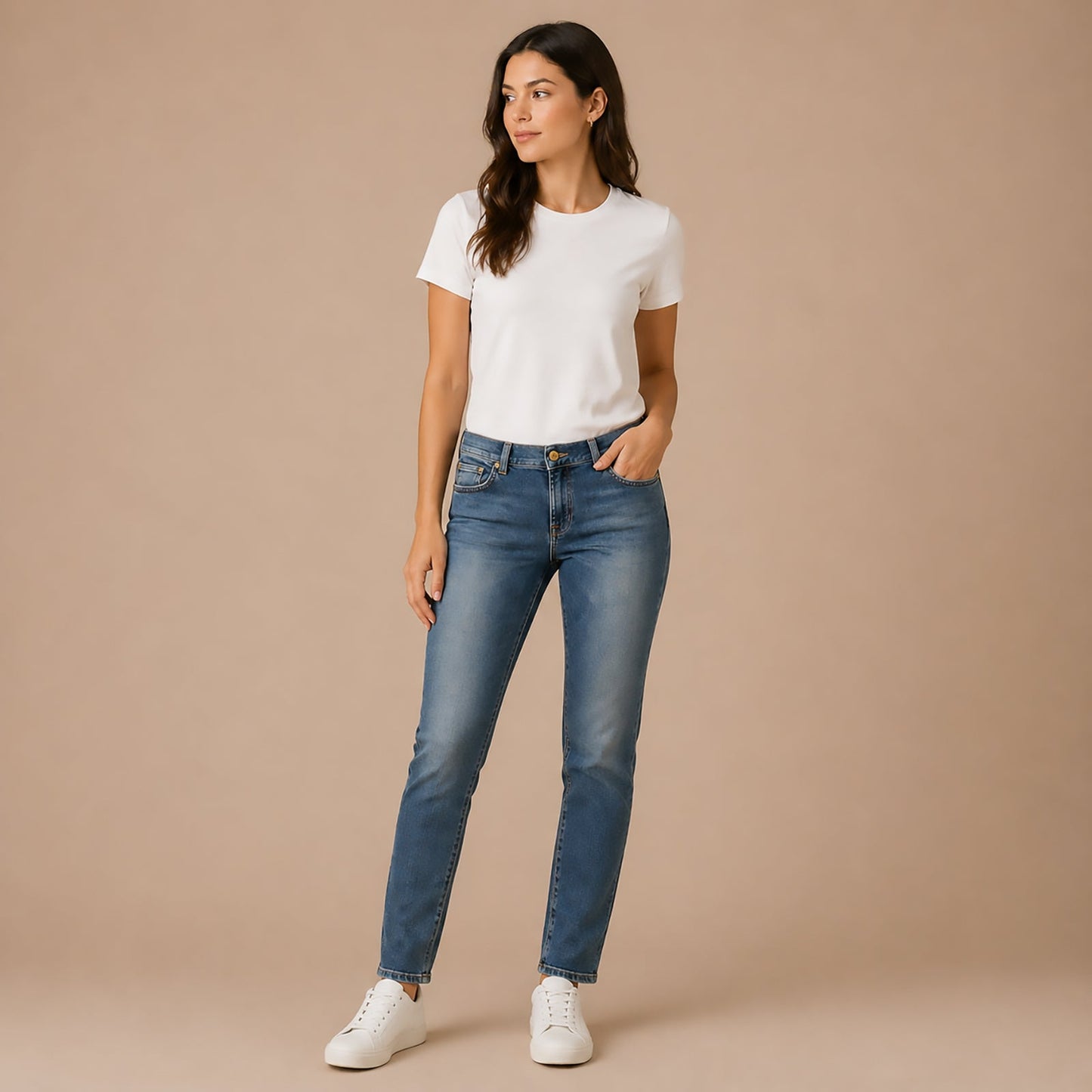 7 for all mankind womens blue relaxed skinny jeans size 29 w29 casual denim by 7 For All Mankind – JEANS | RewearableUK