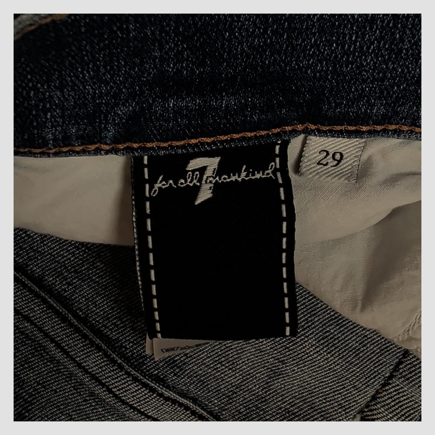 7 for all mankind womens blue relaxed skinny jeans size 29 w29 casual denim by 7 For All Mankind – JEANS | RewearableUK