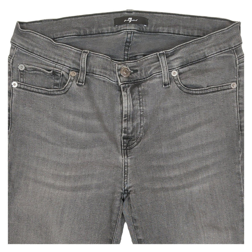 7 for all mankind womens grey faded slim skinny stretch denim jeans size w30 by 7 For All Mankind – JEANS | RewearableUK