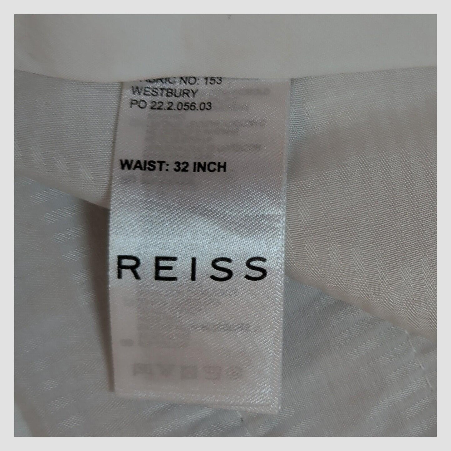 reiss westbury mens stone beige chinos smart casual trousers pants size 32