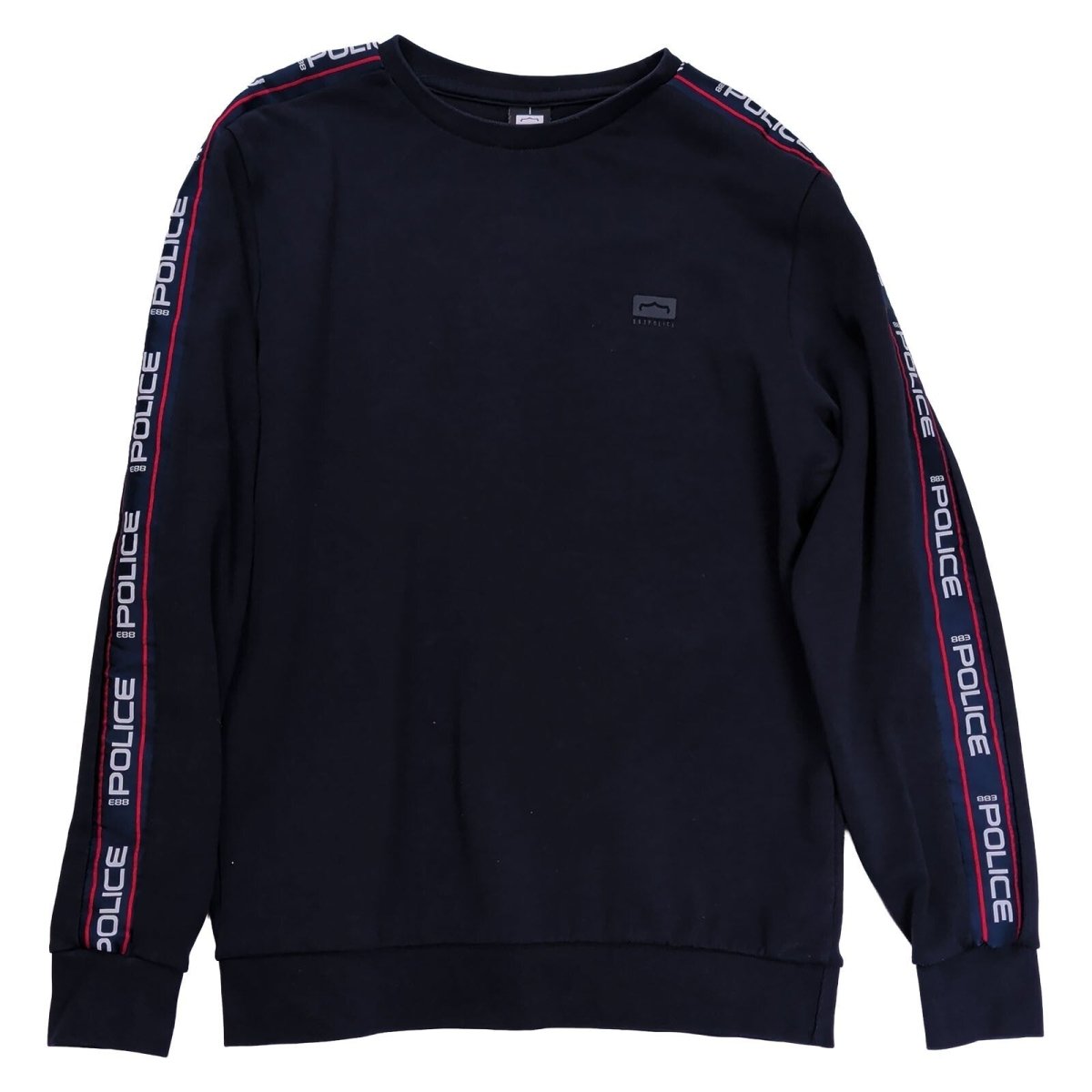 883 Police Men's Sweatshirt M Navy Logo Tape Cotton Polyester – product photo 2 | RewearableUK