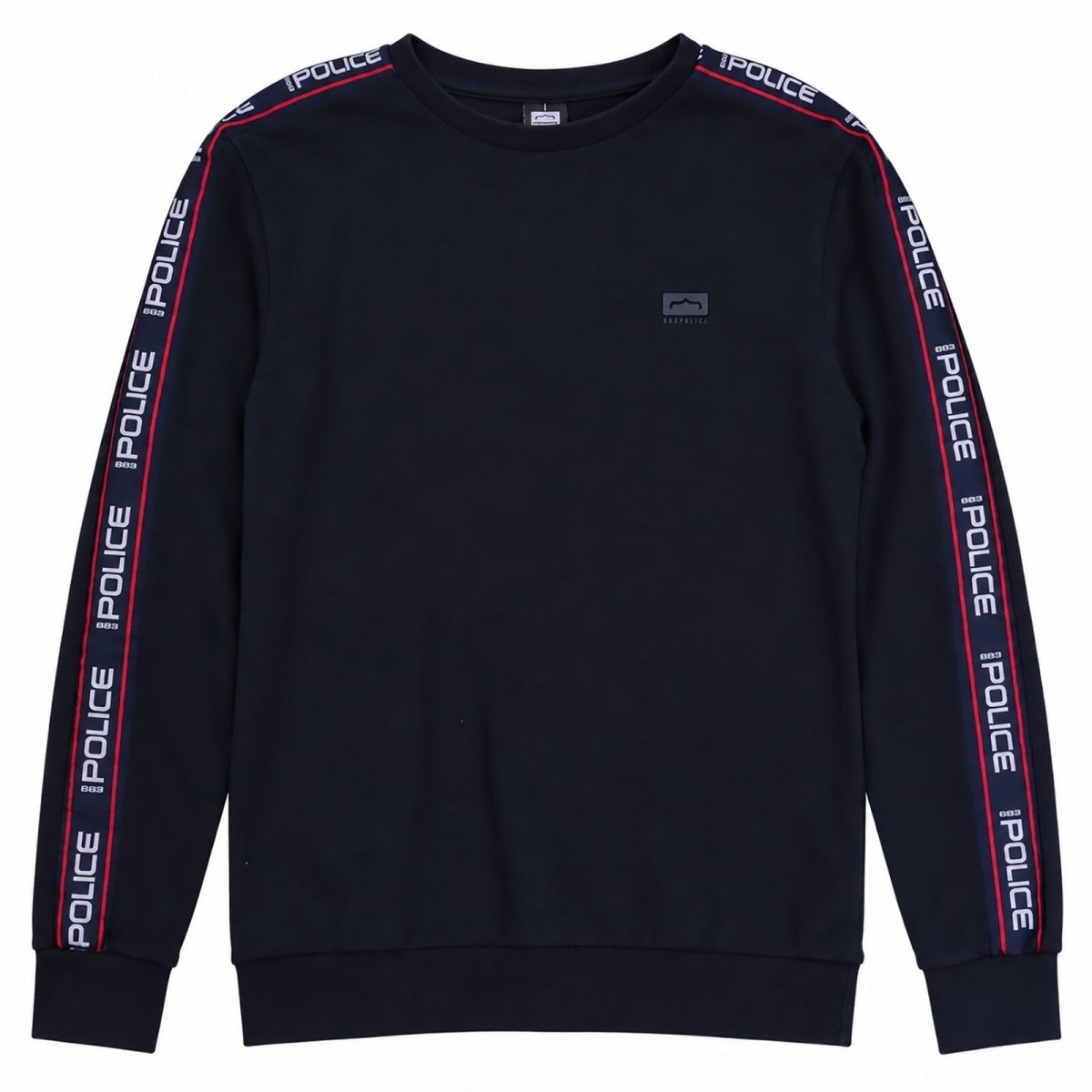 883 Police Men's Sweatshirt M Navy Logo Tape Cotton Polyester – product photo 1 | RewearableUK