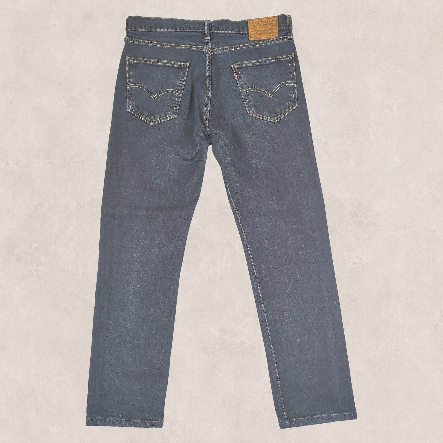 Levi's 502 Performance Mens Jeans W34 L34 Blue Regular Taper Denim