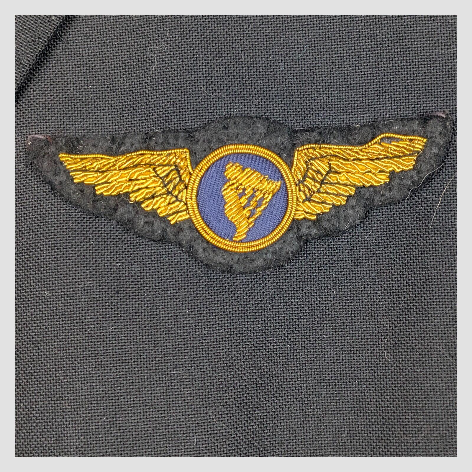 AAC Pilot Uniform Mens Black Aviation Blazer Jacket 40R Gold Stripe Wool by aac – | RewearableUK