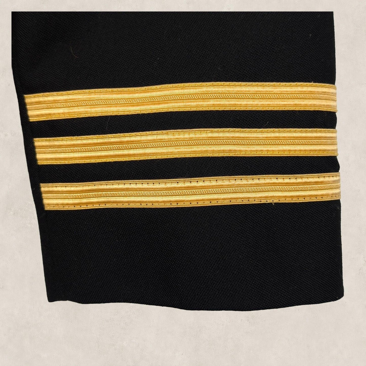 AAC Pilot Uniform Mens Black Aviation Blazer Jacket 40R Gold Stripe Wool by aac – | RewearableUK
