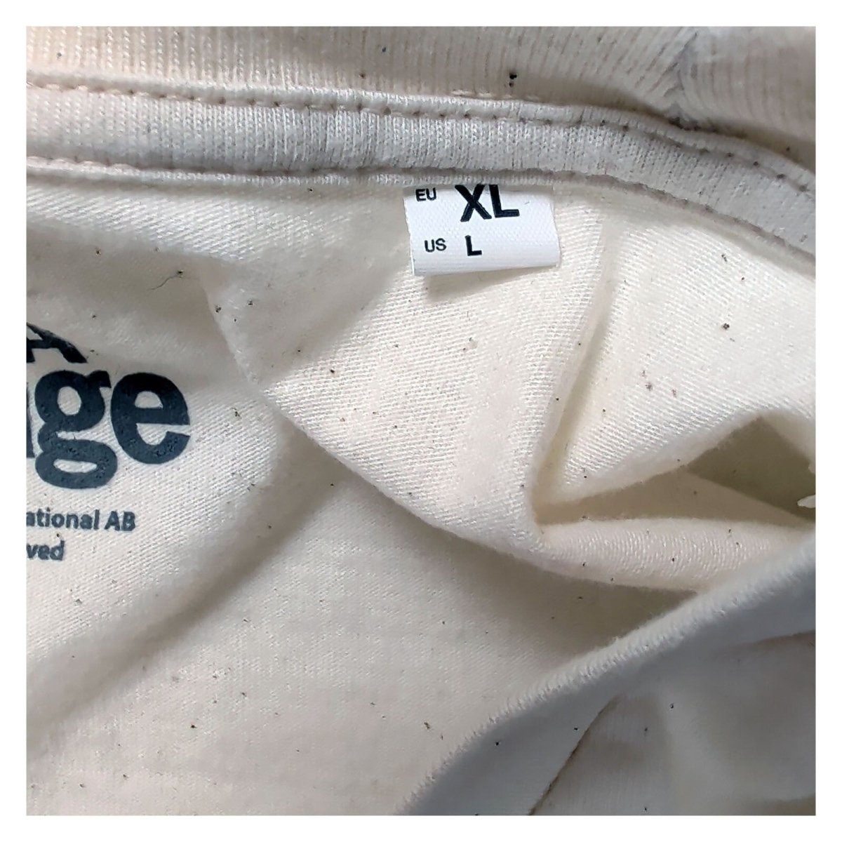 ABBA Voyage Unisex Adults T-Shirt XL Cream Graphic Organic Cotton – product photo 4 | RewearableUK