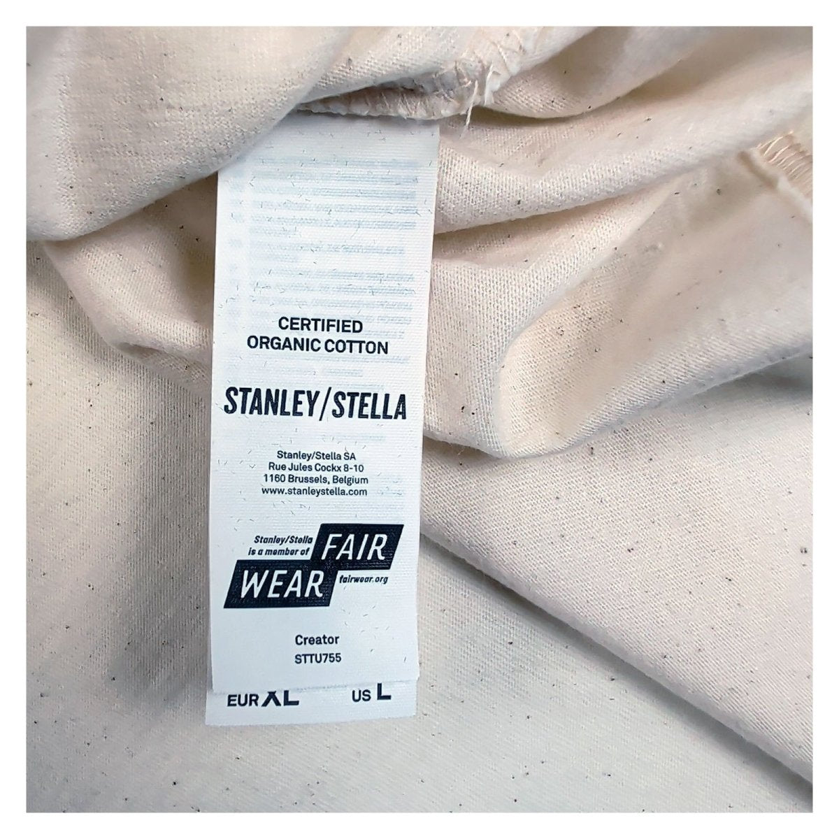 ABBA Voyage Unisex Adults T-Shirt XL Cream Graphic Organic Cotton – product photo 5 | RewearableUK