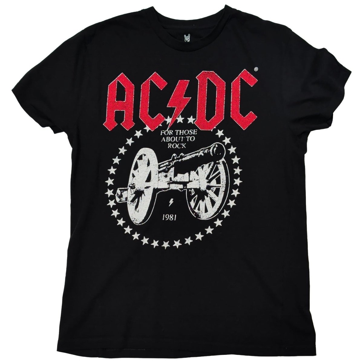 ACDC For Those About To Rock Cannon T-Shirt S Black Official 2023 – product photo 1 | RewearableUK